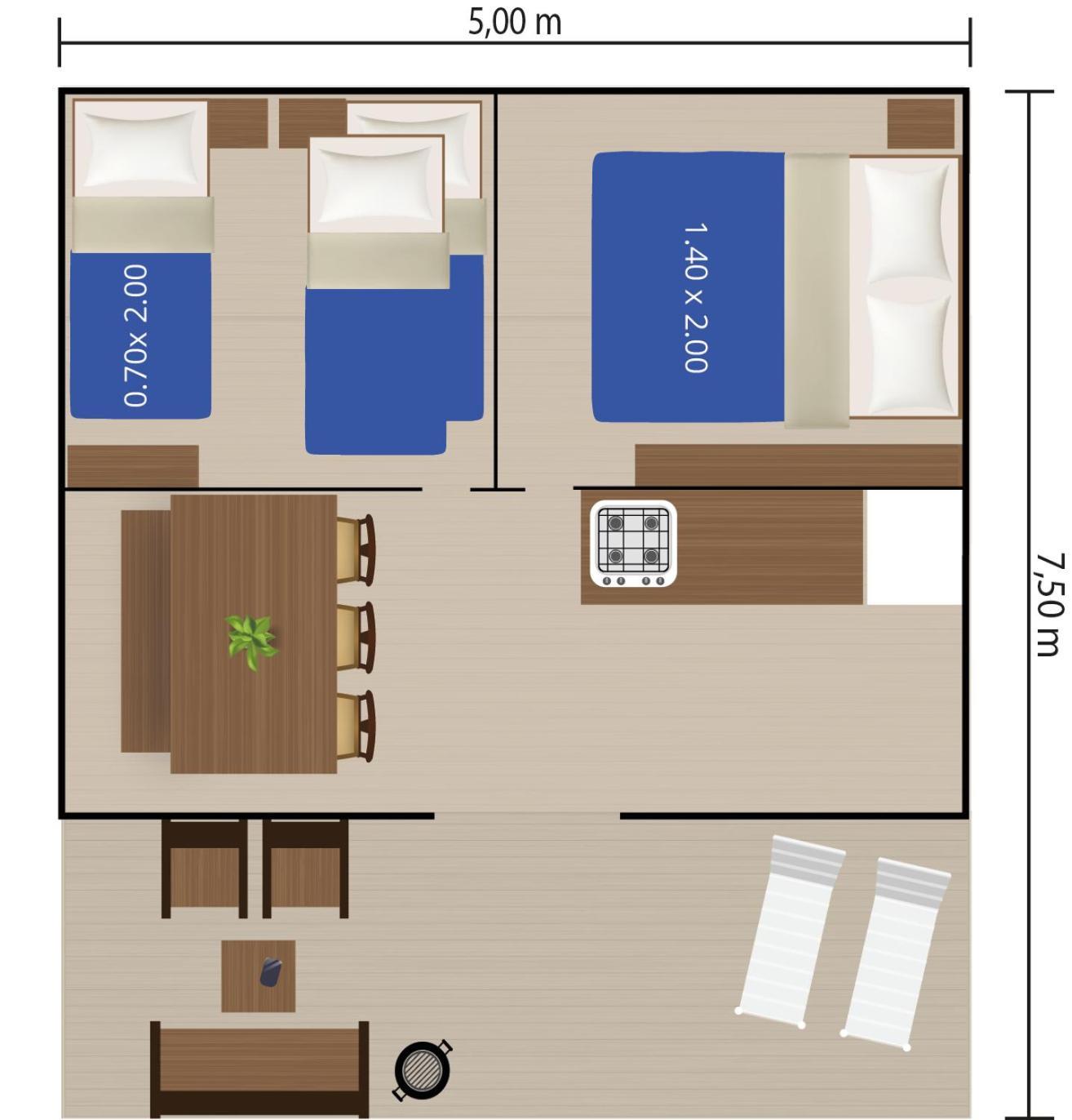 Easyatent Luxe Safari Tent Krk Krk Town Bilik gambar